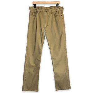 Polo by Ralph Lauren Men’s 100% Cotton Tan Khaki Pants - 34 x 32